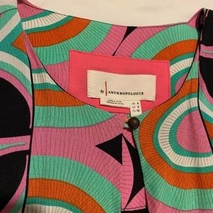 Multicolored midi Anthropologie dress